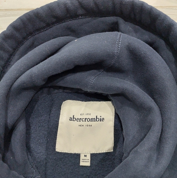Abercrombie Youth Girl  Navy Hoodie, Size M, - Picture 3 of 5